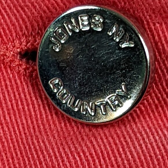 JONES NEW YORK COUNTRY Cotton Button Front Denim Jacket Coral Size Small - Picture 4 of 16